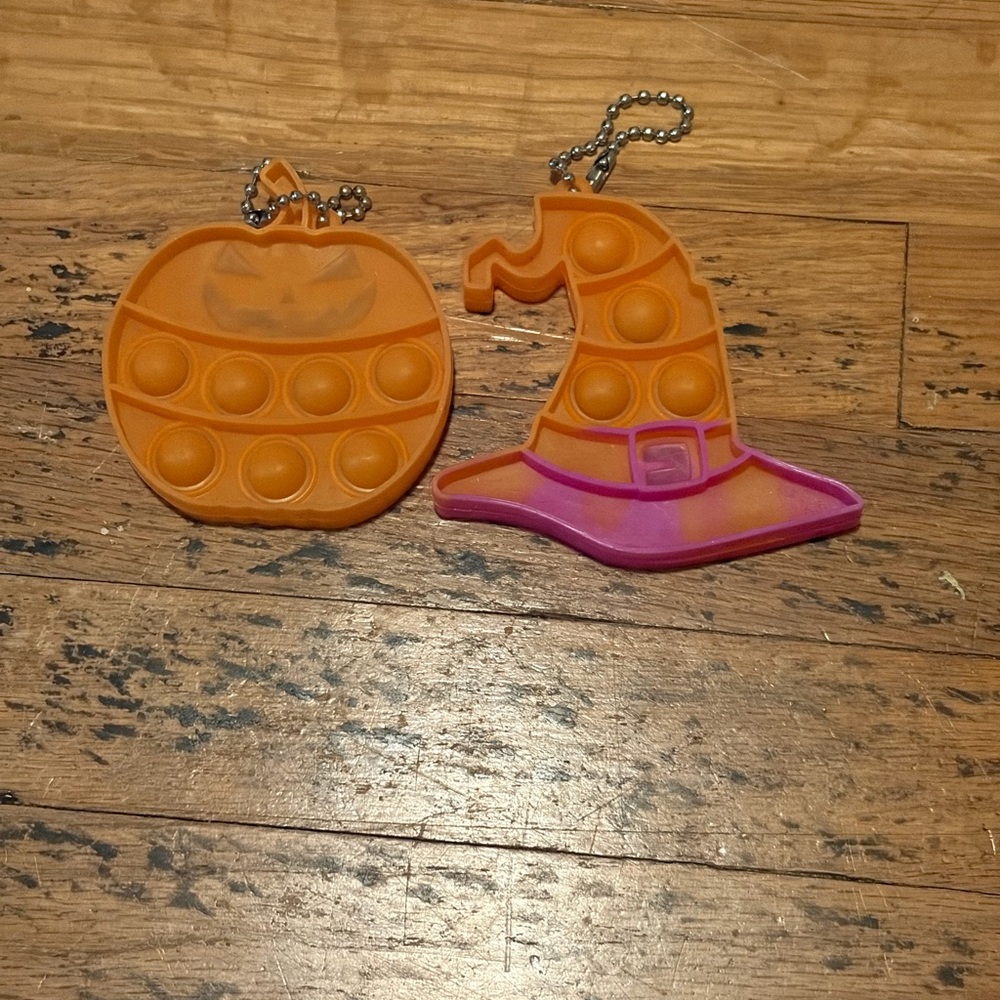 Halloween Pumpkin and Witch Hat Pop It Fidget Toys